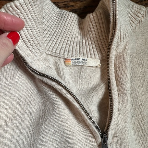 Marine Layer Big Bear Quarter Zip (M) - $30 - Picture 10 of 11